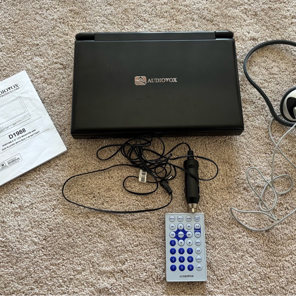 Black Portable DVD Player